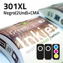 Pack cartuchos HP 301XL | 2 negros + color | alta capacidad | Green Zone