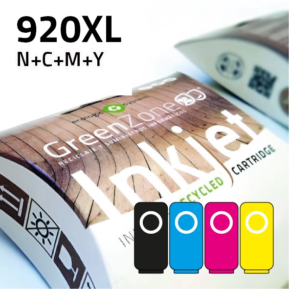 [EPGHCD975XL] Pack cartuchos HP 920XL negro + colores | alta capacidad | Green Zone