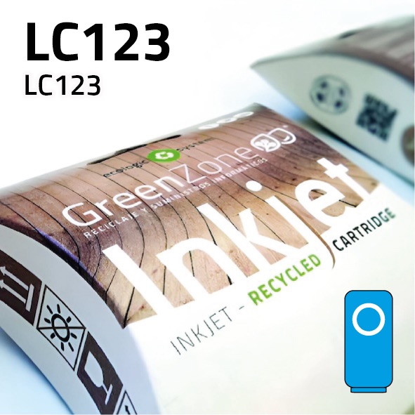 [GBCLC123C] Cartucho Brother LC123 cian | 10 ml | Green Zone