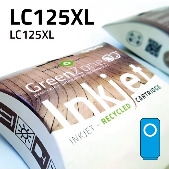Cartucho Brother LC125XL cian | 16 ml | Green Zone