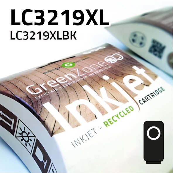 Cartucho Brother LC3219XL negro | 3.000 páginas | Green Zone