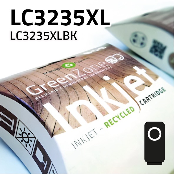 Cartucho Brother LC3235XLBK negro | 6.000 páginas | Green Zone