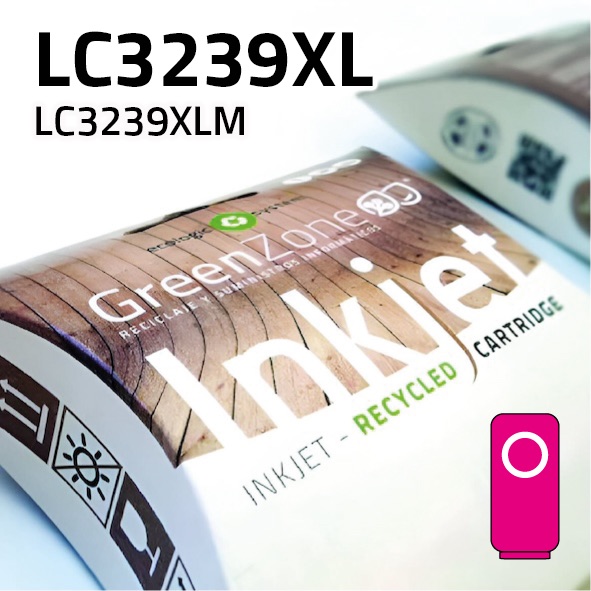 Cartucho Brother LC3239XLM magenta | 5.000 páginas | Green Zone