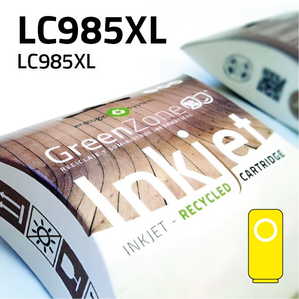 [GBCLC985XY] Cartucho Brother LC985XL amarillo | 20.5 ml | Green Zone