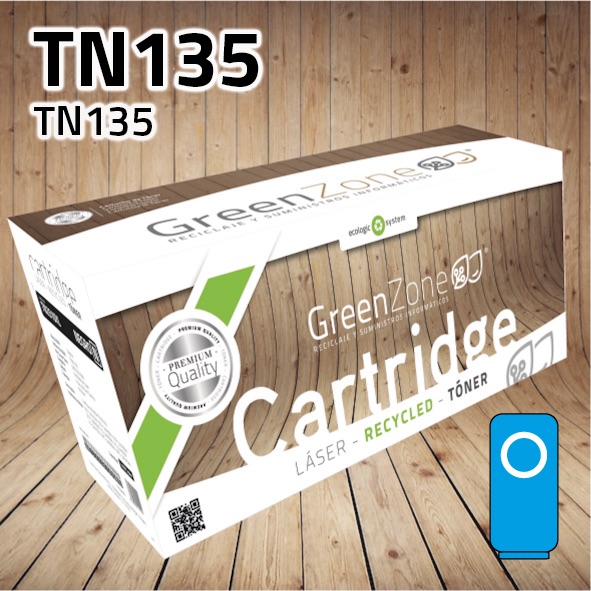 [GBTTN135C] Tóner Brother TN135 cian | 4.000 páginas | Green Zone
