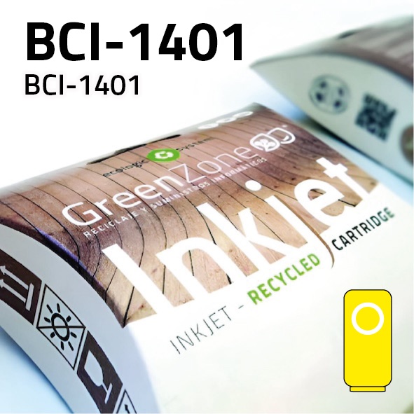 [GCCBCI1401Y] Cartucho Canon BCI-1401 amarillo | 130 ml | Green Zone