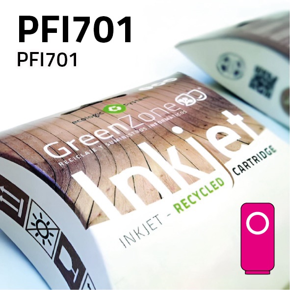 Cartucho Canon PFI701 magenta | 700 ml | Green Zone
