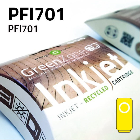 [GCCPFI701Y] Cartucho Canon PFI701 amarillo | 700 ml | Green Zone