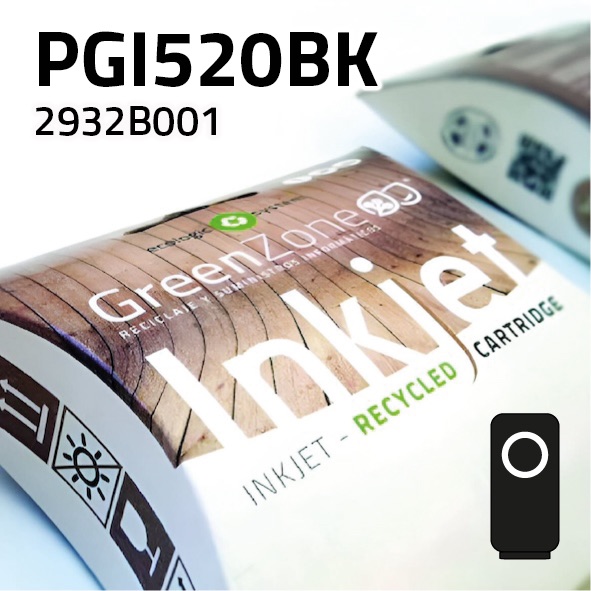 [GCCPGI520N] Cartucho Canon PGI520 negro | 20 ml | Green Zone