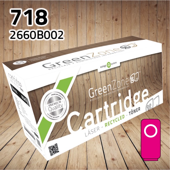 [GCT0718M] Tóner Canon (718) 2660B002 magenta | 2.800 páginas | Green Zone