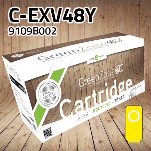 Tóner Canon (C-EXV48Y) 9109B002 polimerizado amarillo | 11.500 páginas | Green Zone