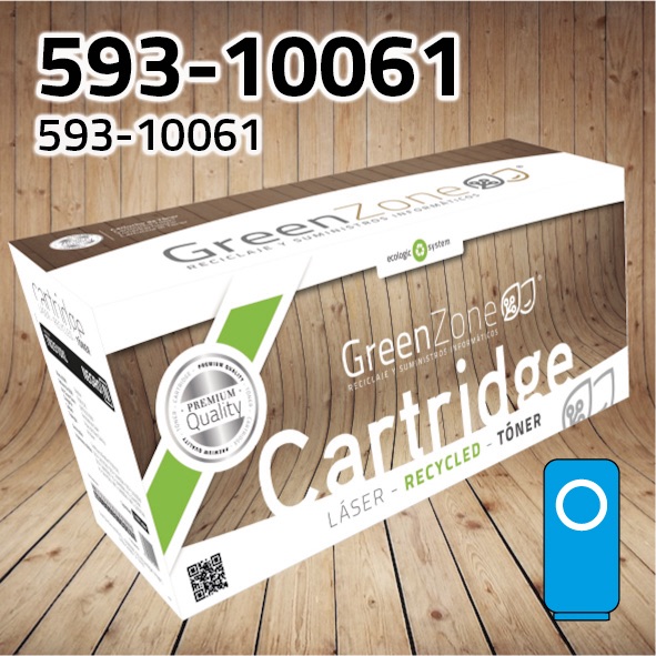 [GDT0061C] Tóner Dell 593-10061 cian | 4.000 páginas | Green Zone