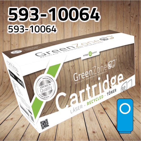 [GDT0064C] Tóner Dell 593-10064 cian | 2.000 páginas | Green Zone