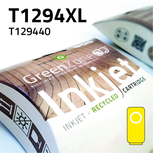 Cartucho Epson T129440XL amarillo | 16 ml | Green Zone
