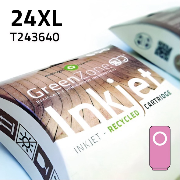 Cartucho Epson T243640 (24XL) Light magenta | 10 ml | Green Zone