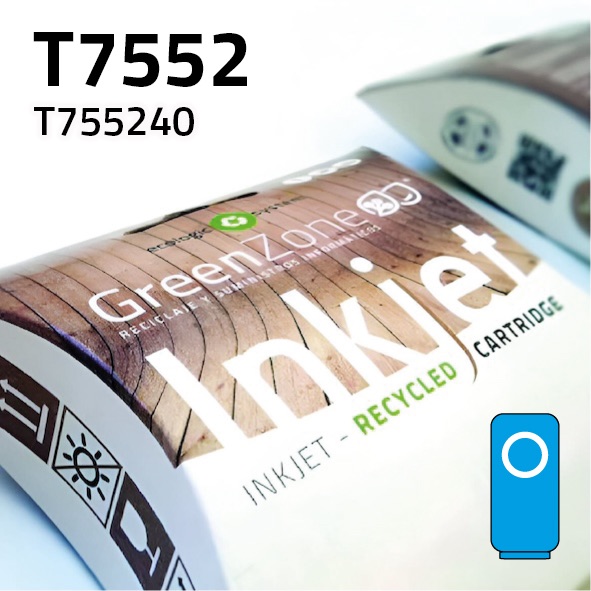 Cartucho Epson T755240 cian | 39 ml | Green Zone