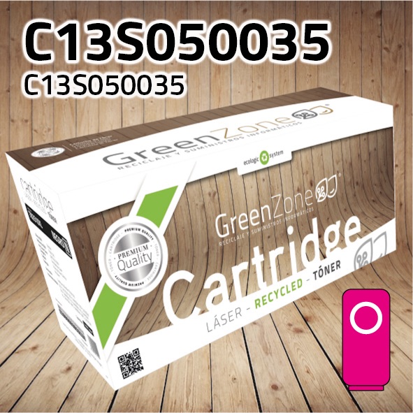 [GET0035M] Tóner Epson C13S050035 magenta | 6.000 páginas | Green Zone