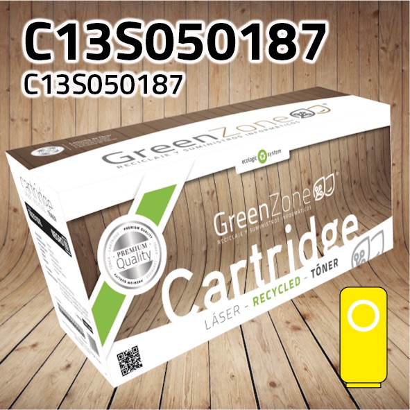 Tóner Epson C13S050187 amarillo | 4.000 páginas | Green Zone