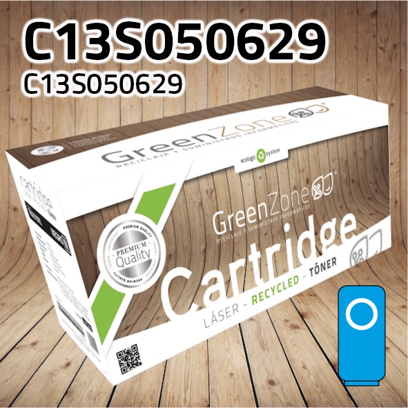 [GET0629C] Tóner Epson C13S050629 cian | 2.500 páginas | Green Zone