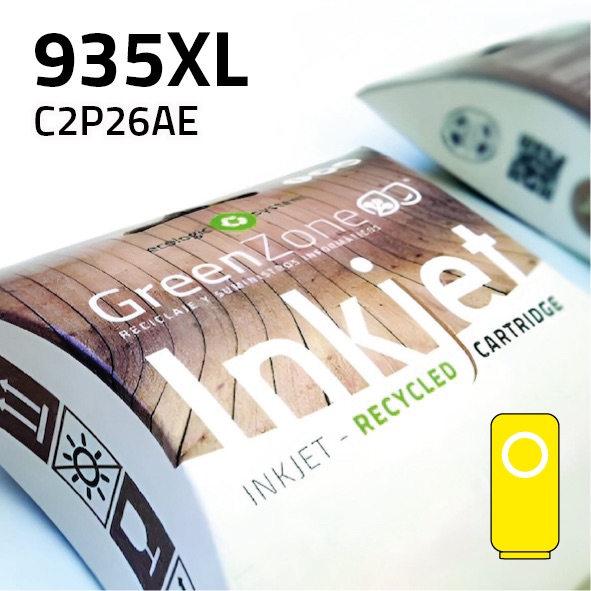 [GHC2P26XY] Cartucho HP C2P26AE (935XL) amarillo | 825 páginas | Green Zone