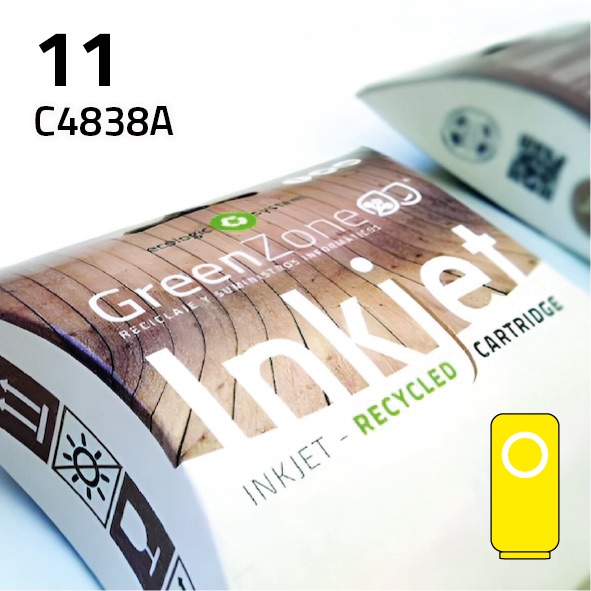 [GHC4838Y] Cartucho HP C4838A (11) amarillo | 32 ml | Green Zone
