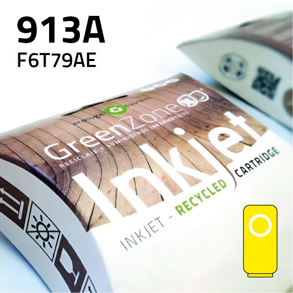 [GHC6T79Y] Cartucho HP F6T79AE (913A) amarillo | 3.000 páginas | Green Zone