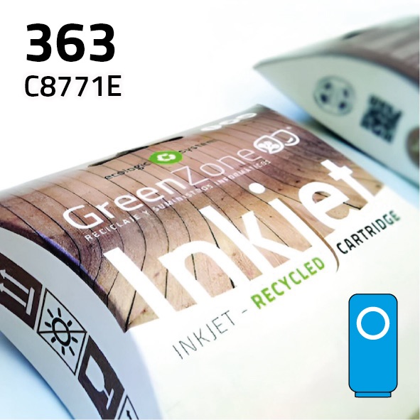 [GHC771C] Cartucho HP C8771E (363) cian | 13 ml | Green Zone