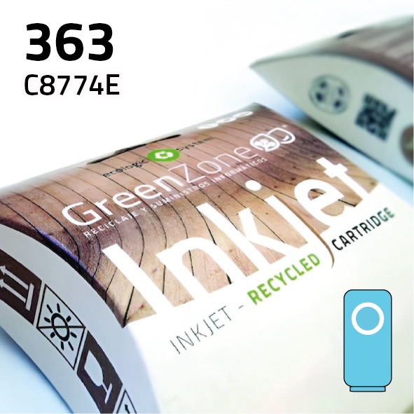 [GHC774LC] Cartucho HP C8774E (363) Light cian | 10 ml | Green Zone