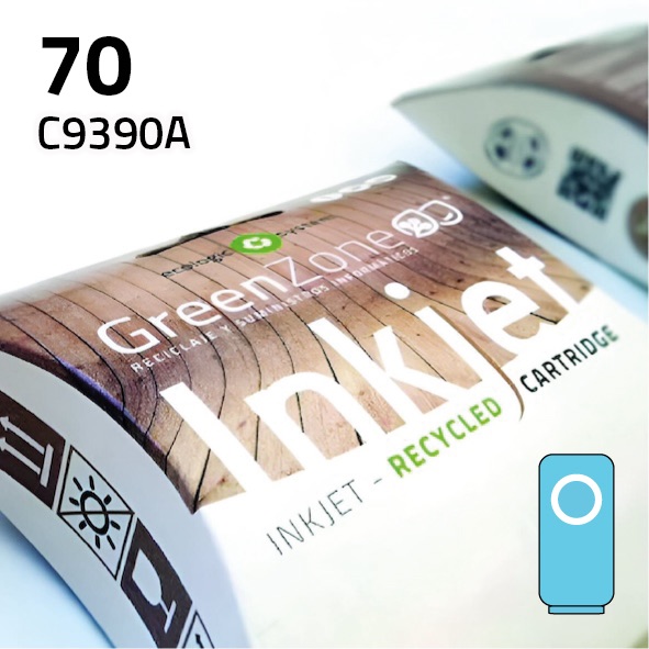 [GHC9390LC] Cartucho HP C9390A (70) Light cian | 130 ml | Green Zone