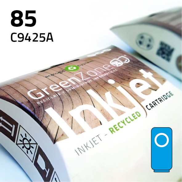 Cartucho HP C9425A (85) cian | 28 ml | Green Zone