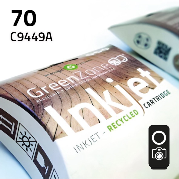 Cartucho HP C9449A (70) negro foto | 130 ml | Green Zone