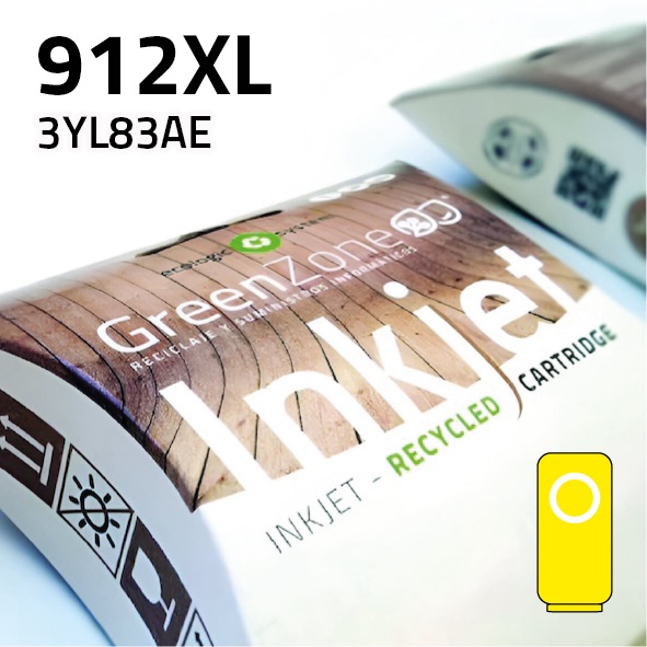 [GHCYL83XY] Cartucho HP 3YL83AE (912XL) amarillo | 825 páginas | Green Zone