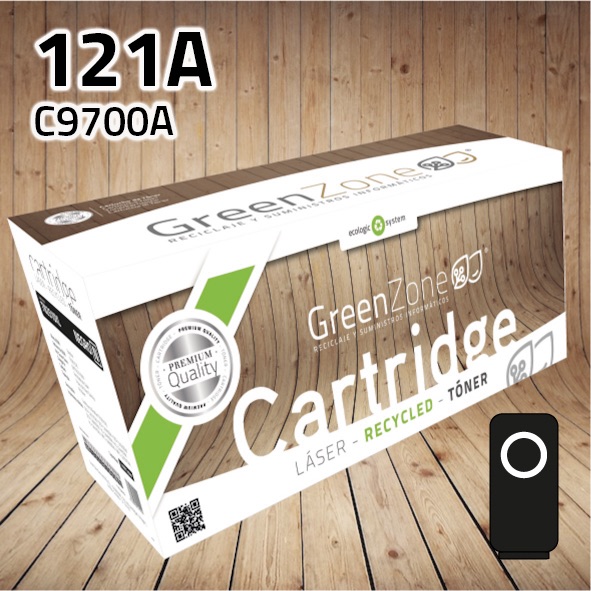 Tóner HP C9700A (121A) / EP87BK negro | 5.000 páginas | Green Zone