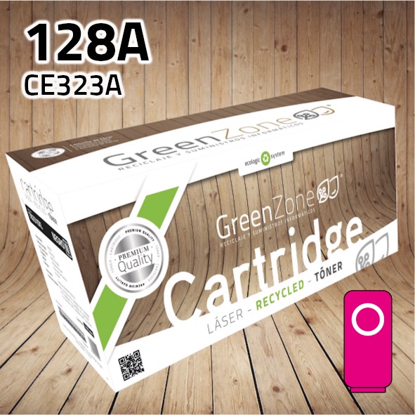 Tóner HP CE323A (128A) magenta | 1.400 páginas | Green Zone