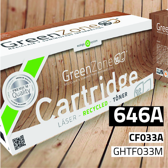 [GHTF033M] Tóner HP CF033A (646A) magenta | 12.500 páginas | Green Zone