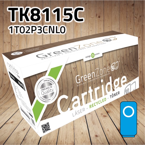 Tóner Kyocera TK8115C cian | 6.000 páginas | Green Zone