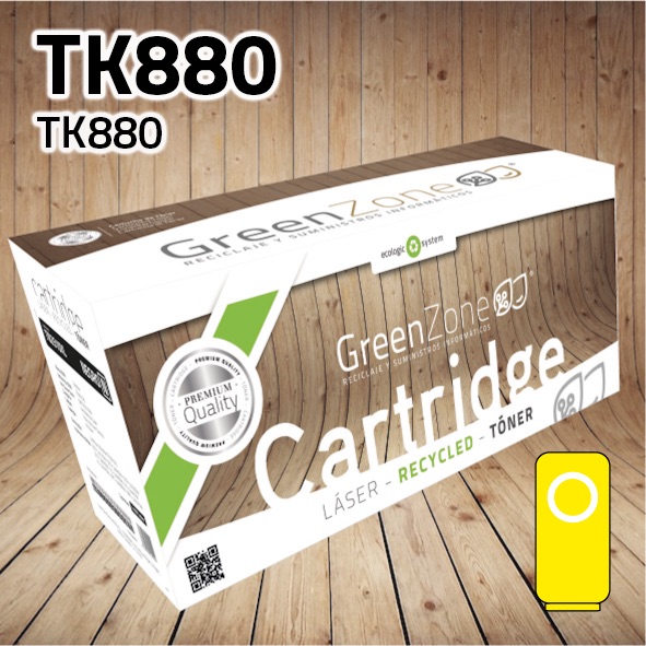 [GKT880Y] Tóner Kyocera TK880 amarillo | 18.000 páginas | Green Zone