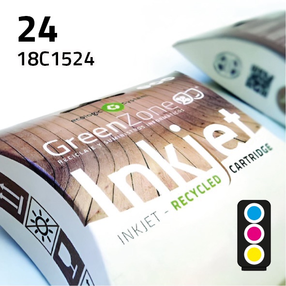 Cartucho Lexmark 18C1524 (24) color | 18 ml | Green Zone