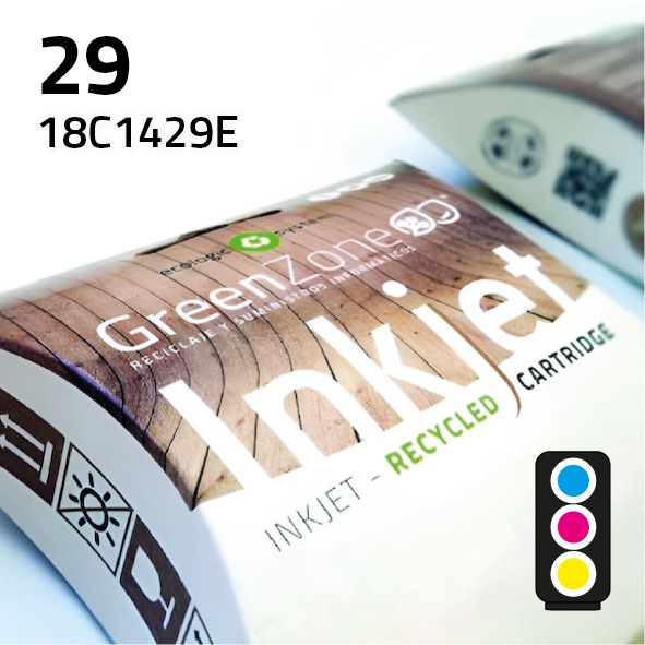 [GLC1529C] Cartucho Lexmark 18C1429E (29) / 018C1529E color | 18 ml | Green Zone