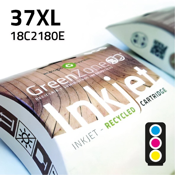 [GLC2200XC] Cartucho Lexmark 18C2180E (37XL) / 018C2200E color | 21 ml | Green Zone