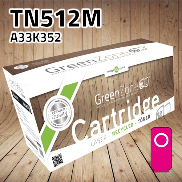 [GMTN512M] Tóner Konica Minolta TN512M polimerizado magenta | 26.000 páginas | Green Zone