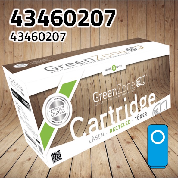Tambor OKI 43460207 cian | 15.000 páginas | Green Zone