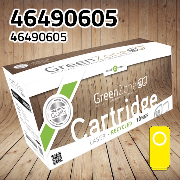 Tóner OKI 46490605 amarillo | 6.000 páginas | Green Zone