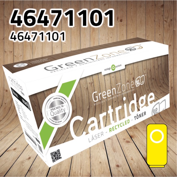 Tóner OKI 46471101 amarillo | 7.000 páginas | Green Zone