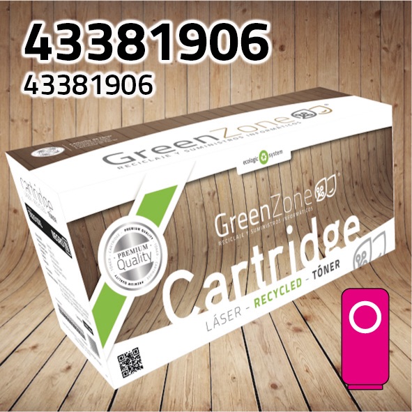 [GOT1906M] Tóner OKI 43381906 magenta | 2.000 páginas | Green Zone