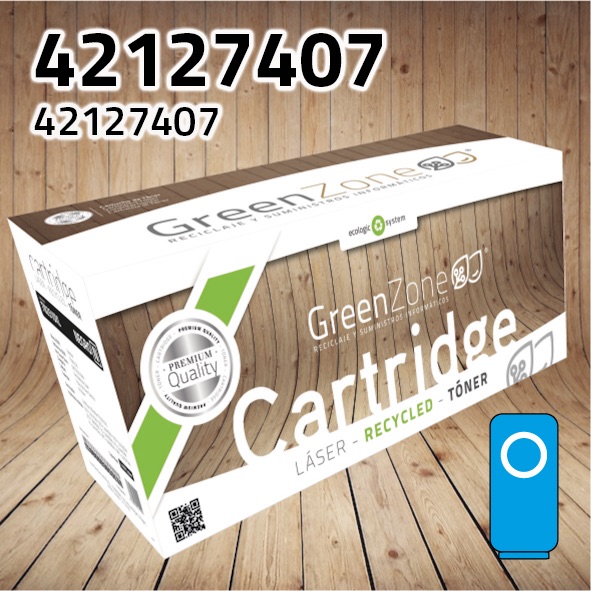 Tóner OKI 42127407 / 42127456 / 42804515 / 42804539 cian | 5.000 páginas | Green Zone