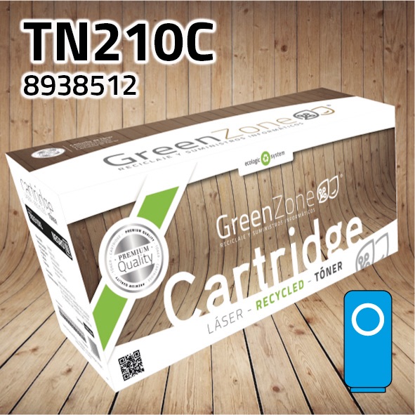 [GQT8512C] Tóner Konica Minolta 8938512 (TN210C) cian | 12.000 páginas | Green Zone