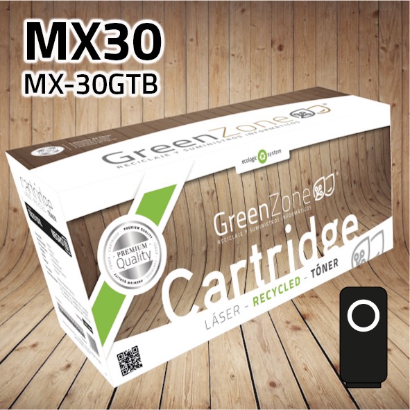 [GSHTMX30N] Tóner Sharp MX30 (MX-30GTB) negro | 6.000 páginas | Green Zone