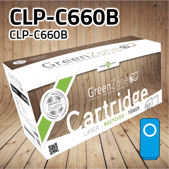 [GST660C] Tóner Samsung CLP-C660B cian | 5.000 páginas | Green Zone