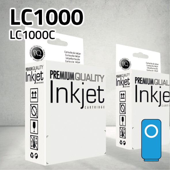 Cartucho Brother LC970C / LC1000C cian | 15 ml | compatible